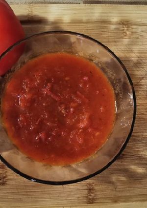 Una foto de Salsa de tomate natural