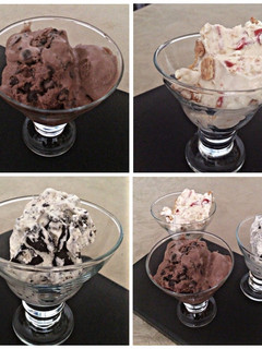 Una foto de Helados de chocolate, Oreo y Cheesecake