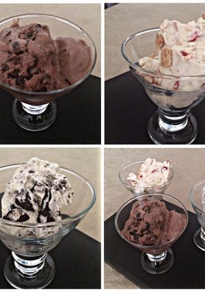 Una foto de Helados de chocolate, Oreo y Cheesecake