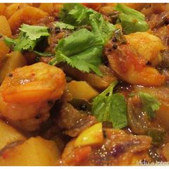 A picture of Spicy Shrimp and Potatoes.