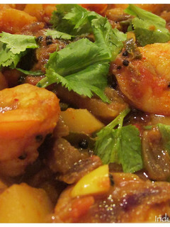 A picture of Spicy Shrimp and Potatoes.