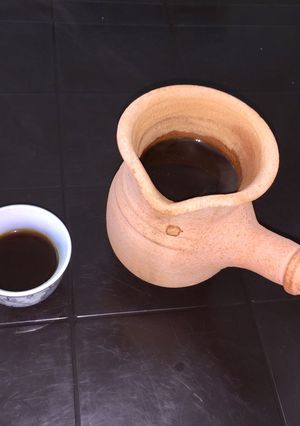 صورة لوصفة قهوه ساده بالفخاره