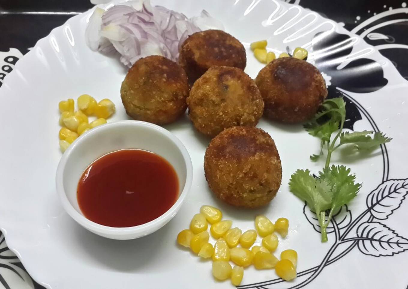 Potato Corn Cheese Balls