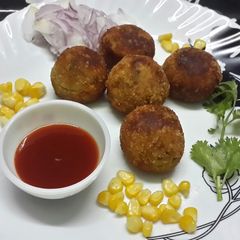 A picture of Potato Corn Cheese Balls.