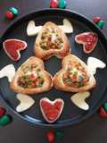 Cheese Veg Bread Heart Disc
