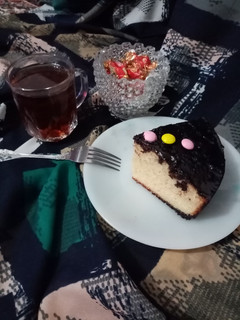 عکسی از دستور کیک خیس وانیلی 😋😉