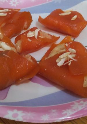 वाटरमेलन रोल (Watermelon roll recipe in hindi) रेसिपी मुख्य फोटो