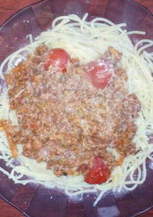 Una foto de Spaghettis​ a la Boloñesa