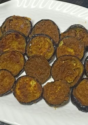 A picture of Baigan bhajha.
