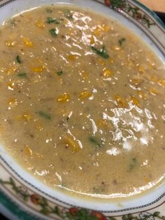 صورة لوصفة شوربه الذره 🌽