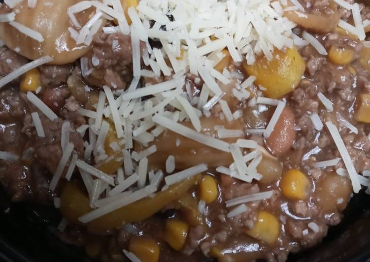 How to Prepare Any-night-of-the-week Brown Chili with Little Ears