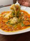 🍝 ESPAGUETI DE ZUCCHINI CON SALSA ESTILO BOLOGNESA🍅🥕 🥰