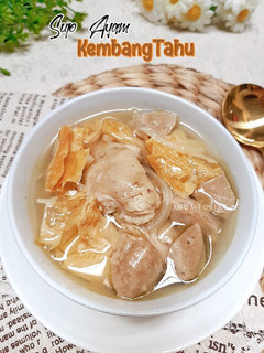 Foto resep Sup Ayam Bakso Kembang Tahu