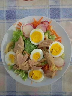 Foto de Salada com sombras de massa