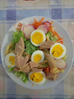 Foto de Salada com sombras de massa