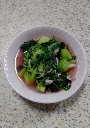 Foto resep Sayur bening Bayam Labu siam