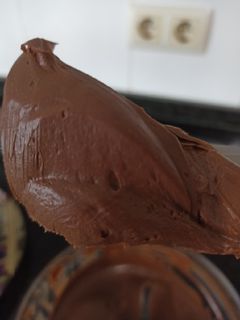Una foto de Ganache de chocolate