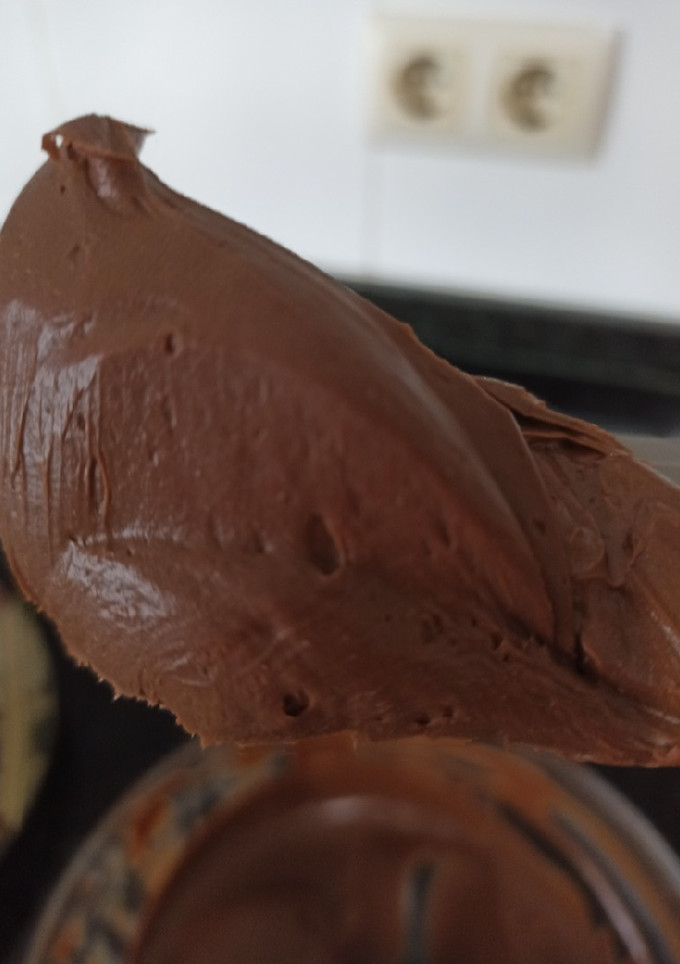 Una foto de Ganache de chocolate