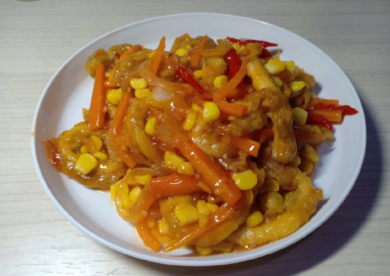 Cumi Saus Pedas Manis
