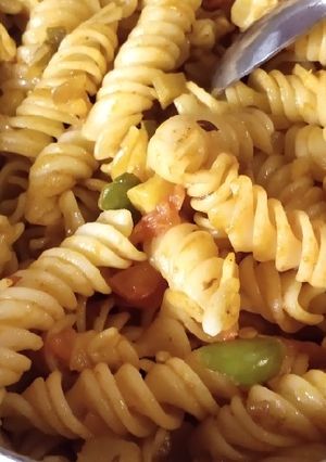 A picture of Italian Indian Pasta.