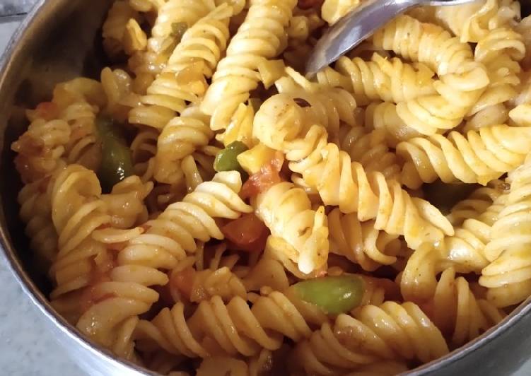 Simple Way to Make Any-night-of-the-week Italian Indian Pasta