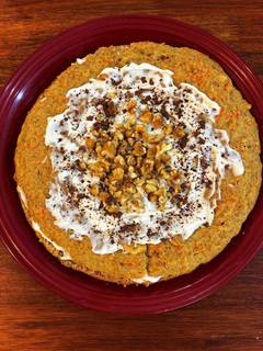 Una foto de Carrot cake (torta de zanahorias) sin TACC