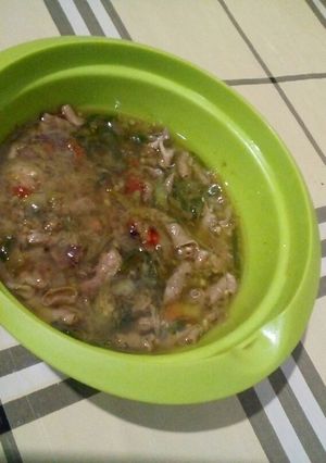 Foto resep Usus Ayam Cabe Ijo Kuah