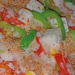 A picture of Paneer corn pizza.