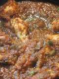Alitas en salsa de tomate kumato