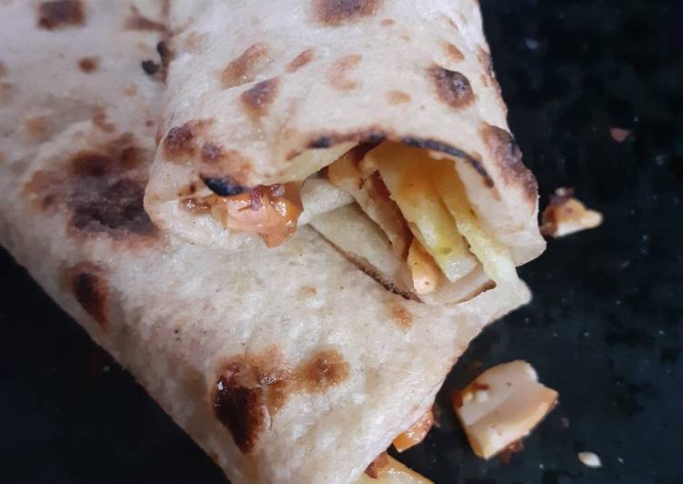How to Prepare Any-night-of-the-week Frankie /whole wheat frankie / Roti roll