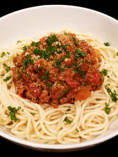 A picture of Spaghetti Bolognese.