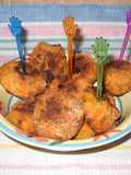 Croquetas de anco, puré y pescado