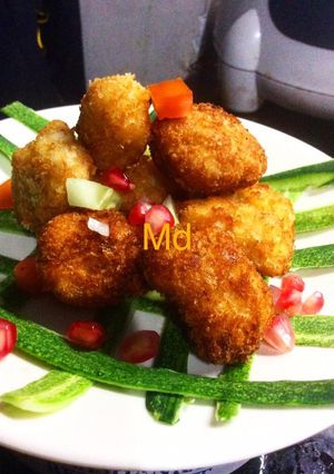 A picture of Chicken nuggets.