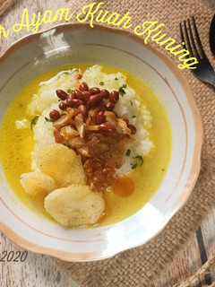 Foto resep Bubur ayam kuah kuning