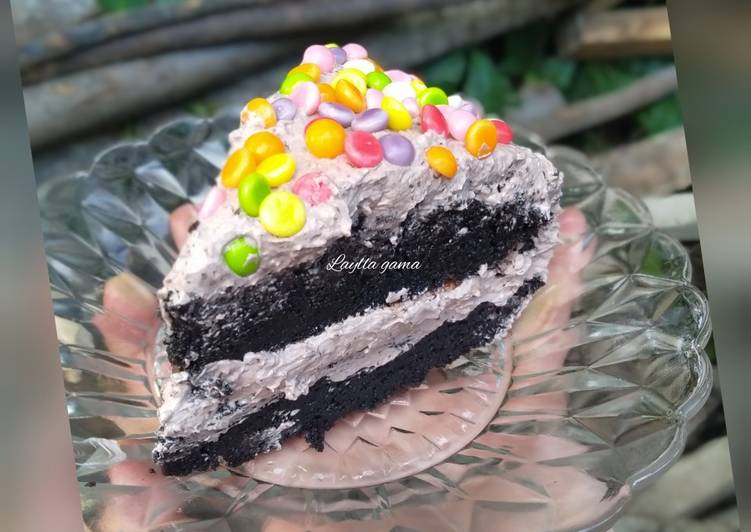 Resep All in one chocolate cake Enak dan Antiribet