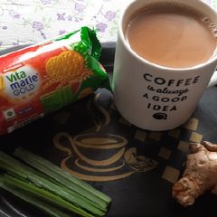 Brown sugar lemon grass ginger masala chai(Tea) A picture of Brown sugar lemon grass ginger masala chai(Tea).