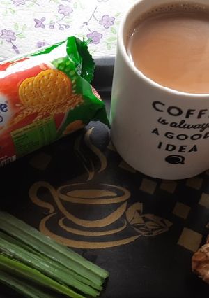 A picture of Brown sugar lemon grass ginger masala chai(Tea).