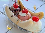Una foto de helado de banana