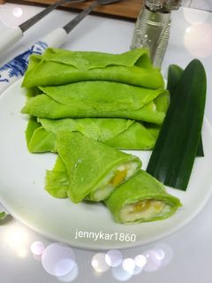 Foto resep Pancake pandan vla nangka