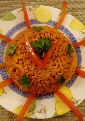 A picture of Tomato Rice#MyRiceDishContest.