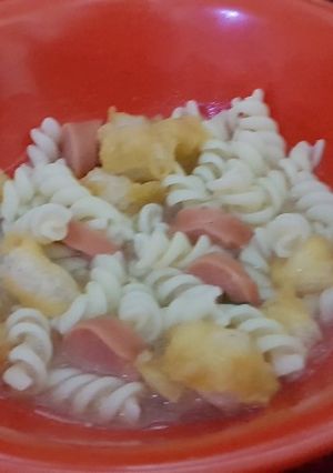 Foto resep Sup makroni sosis