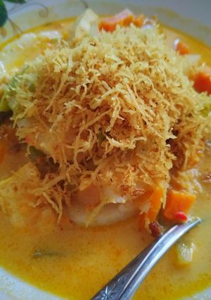 Foto resep Lontong bibik Pasar Sandangpangan Selatpanjang.. Sedap