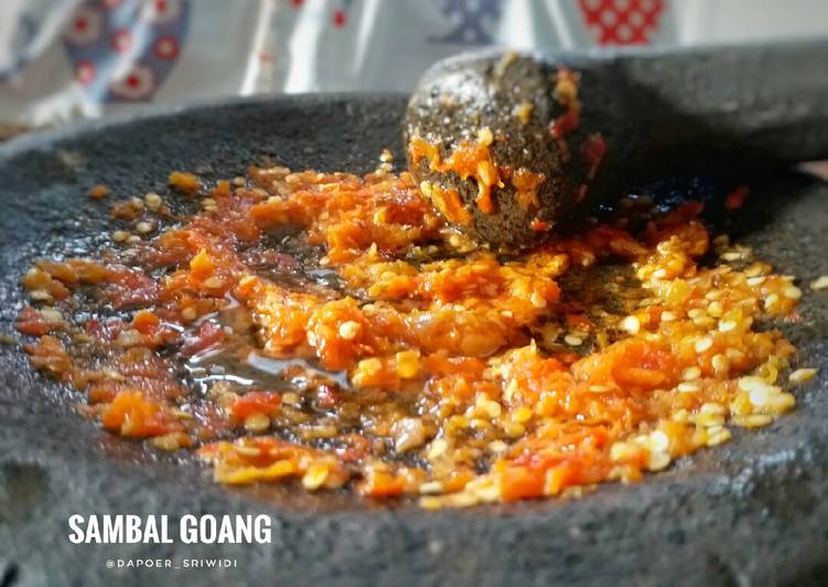 Anti Ribet, Membuat Sambal Goang Gampang