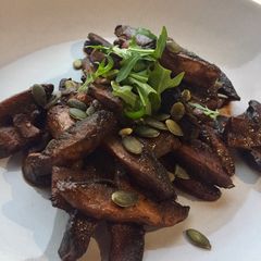 A picture of A Smokey Mushroom Breakfast.