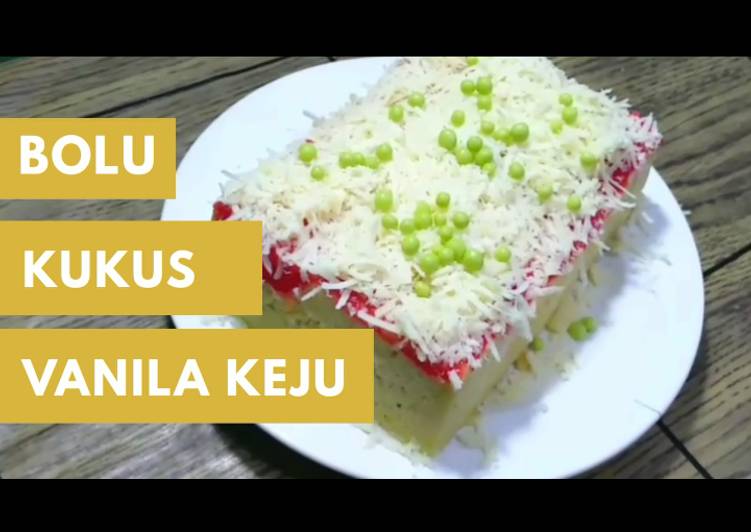 Bolu kukus vanilla keju termudah untuk pemula