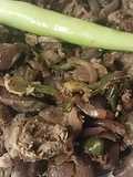 Chicken Livers and Gizzards with Onions and Peppers