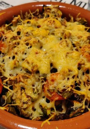 Una foto de Cazuelita gratinada de berenjena