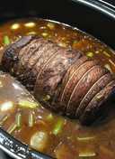 Pot roast beef brisket