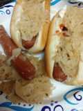 Hotdogs and Sauerkraut cooked in Beef Stock. With an option