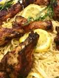 BIANCO MEATS- Tuscan Roasted Chicken over Cacio Pepe Linguine,,